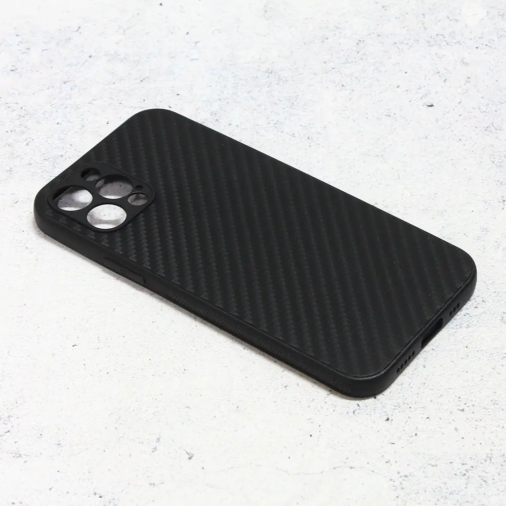 Torbica Carbon Fiber za Iphone 12 Pro 6.1 Crna