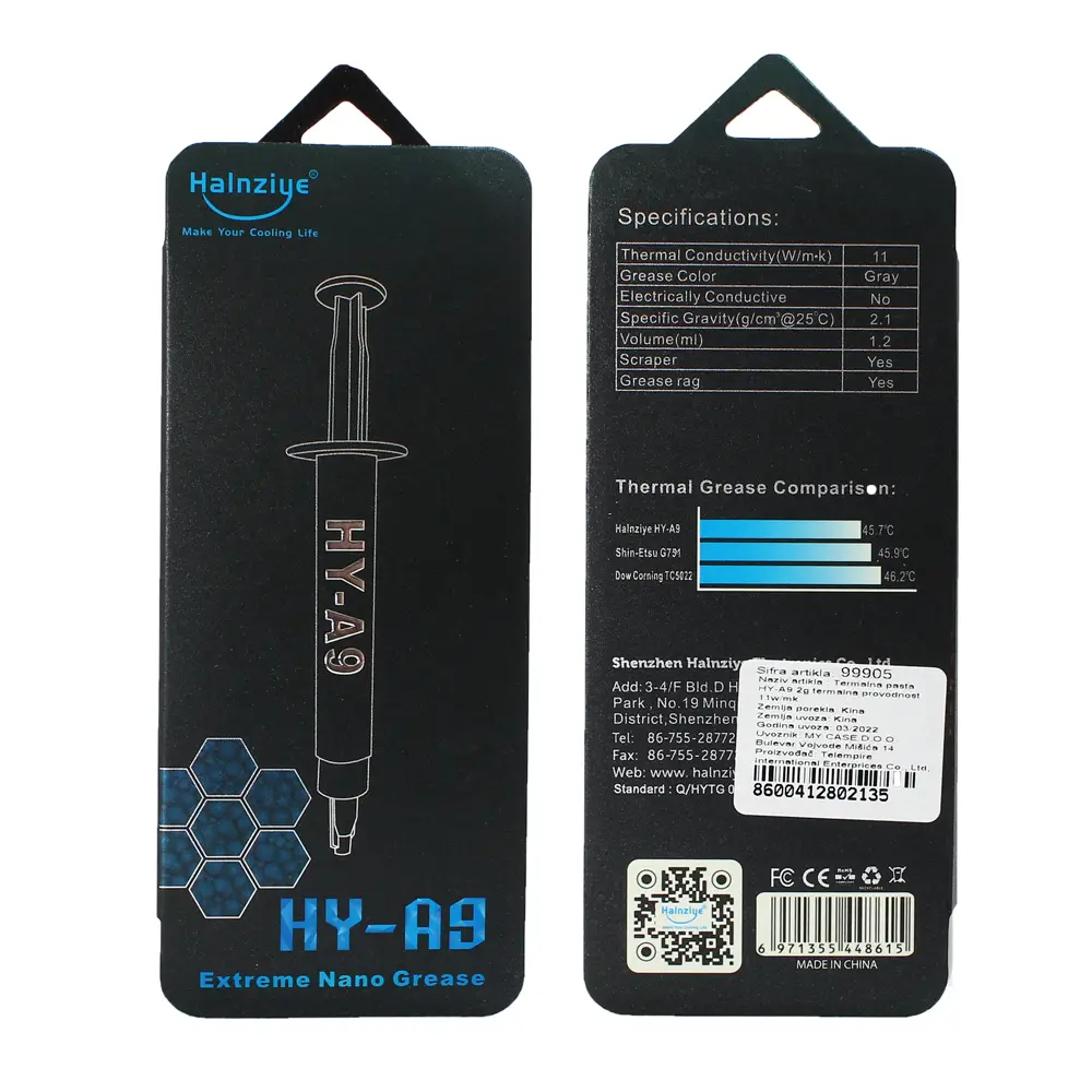 Termalna Pasta HY-A9 2G Termalna Provodnost 11w/mk