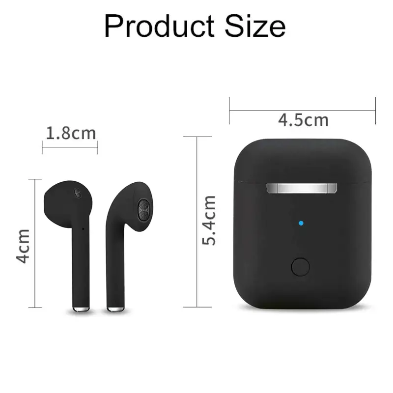 Bluetooth Slusalice Airpods I12 TWS Crne HQ