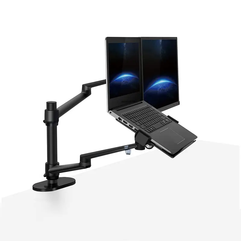 Nosac Dvostruki Stoni za LCD i Notebook Crni