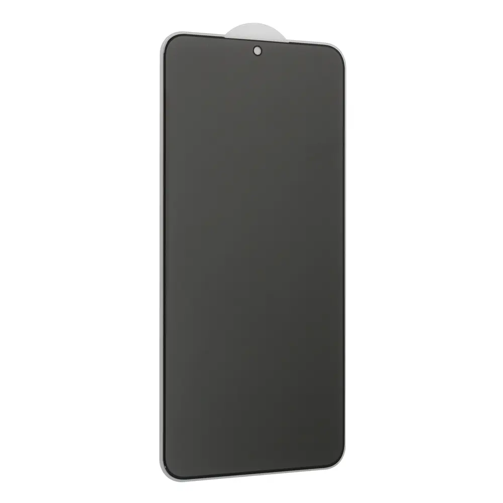 Zastitno Staklo Tempered Glass Privacy 2.5d Full Glue za Samsung S906B Galaxy S22 Plus 5G Crni (fingerprint Unlock)
