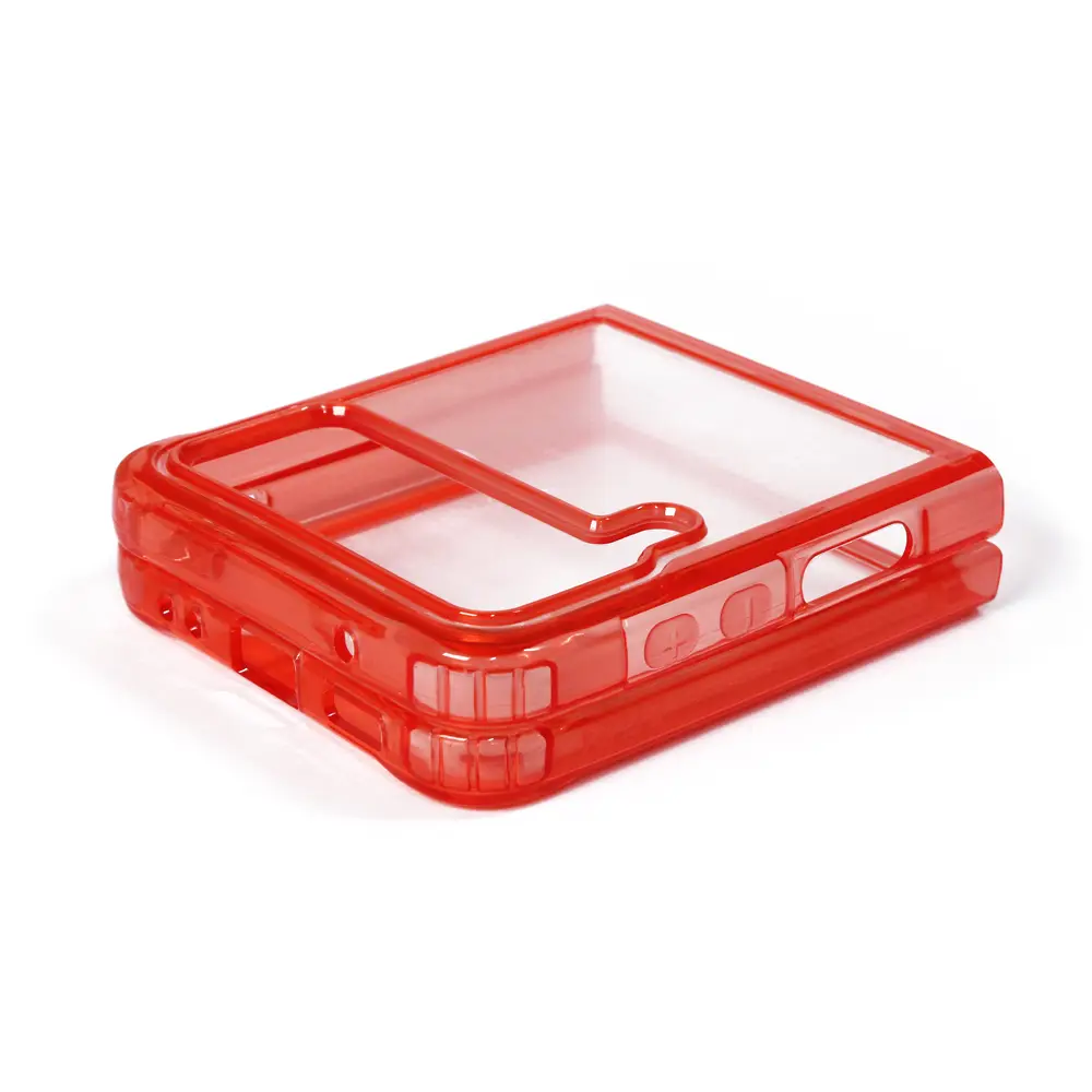 Torbica Clear TPU za Samsung F721B Galaxy Z Flip 4 5G Crvena