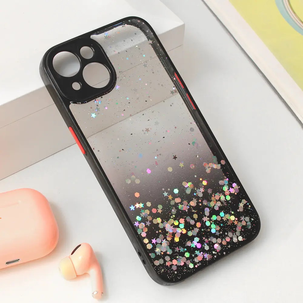 Torbica Frame Glitter za Iphone 14 6.1 Crna
