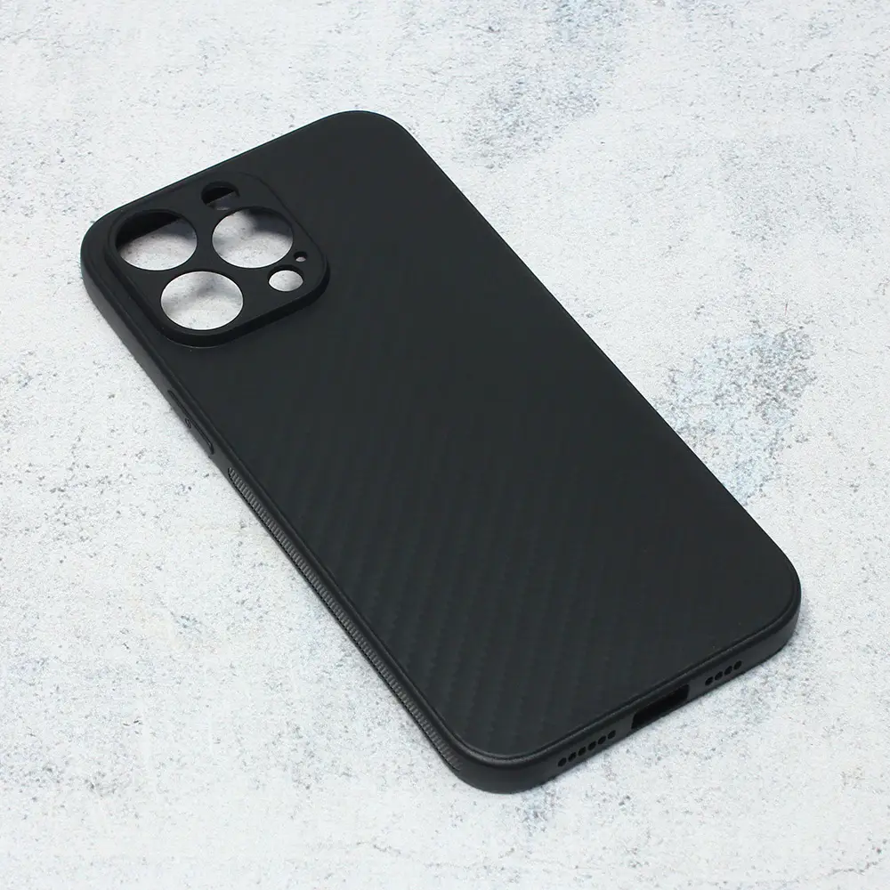 Torbica Carbon Fiber za Iphone 14 Pro Max 6.7 Crna