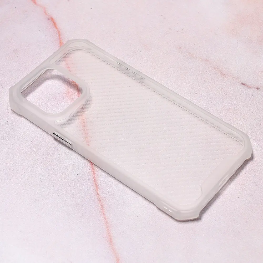 Torbica Carbon Crystal za Iphone 14 Pro Max 6.7 Bela