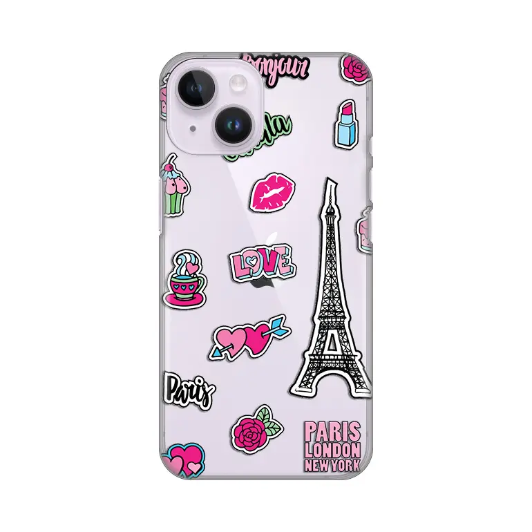 Torbica Silikonska Print Skin za Iphone 14 6.1 Love Paris
