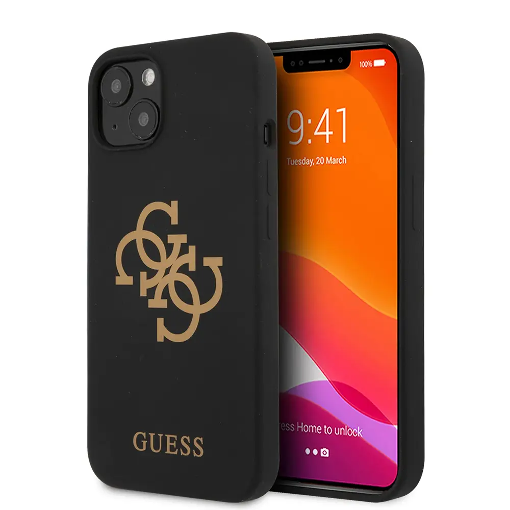 Torbica Guess Hc Silicone za Iphone 13 6.1 Crna (guhcp13mls4ggbk)