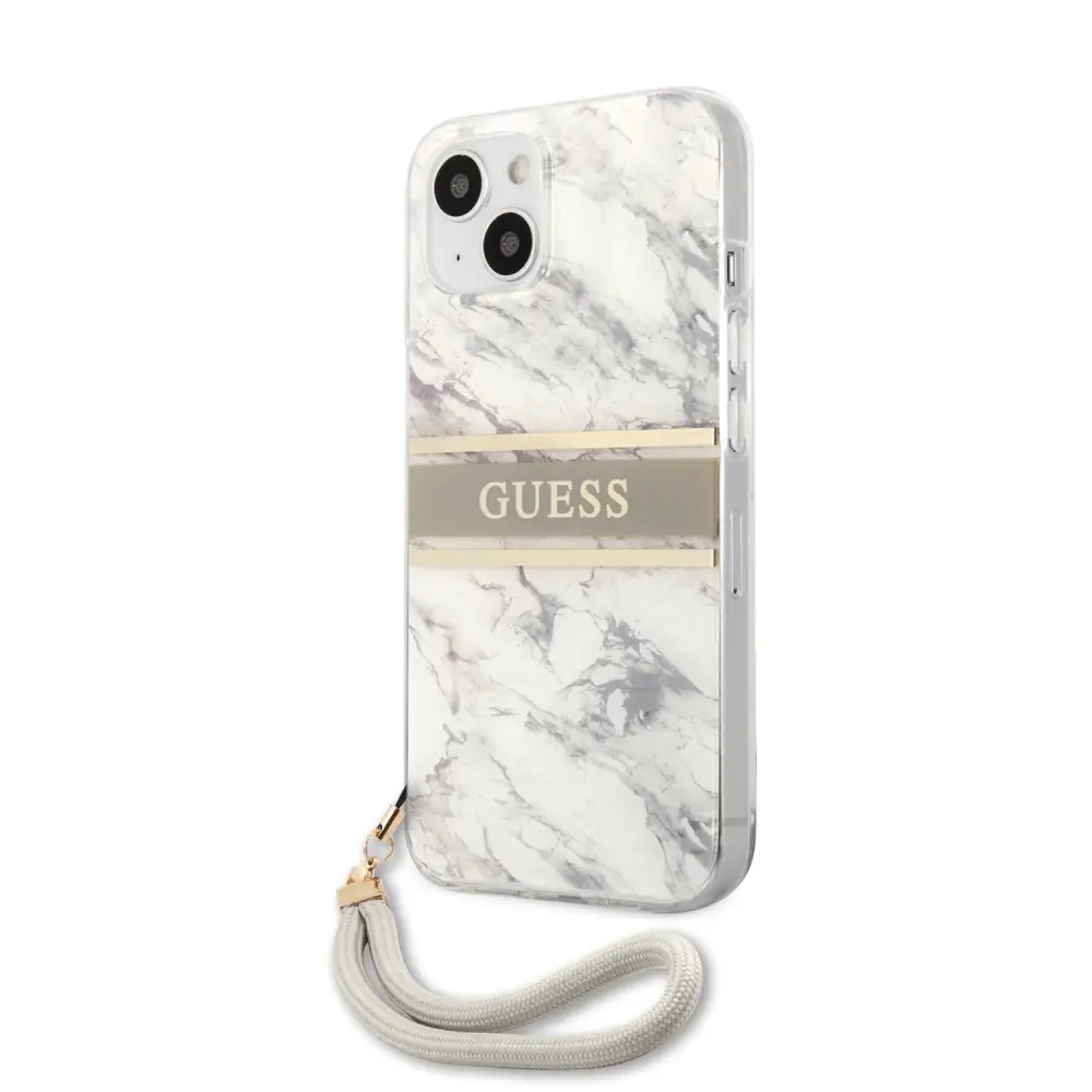 Torbica Guess Marble Strap za Iphone 13 6.1 Siva (guhcp13mkmabgr)
