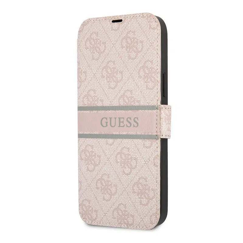 Torbica Guess Stripe Bk Pu za Iphone 13 Pro 6.1 Roze (gubkp13l4gdpi)