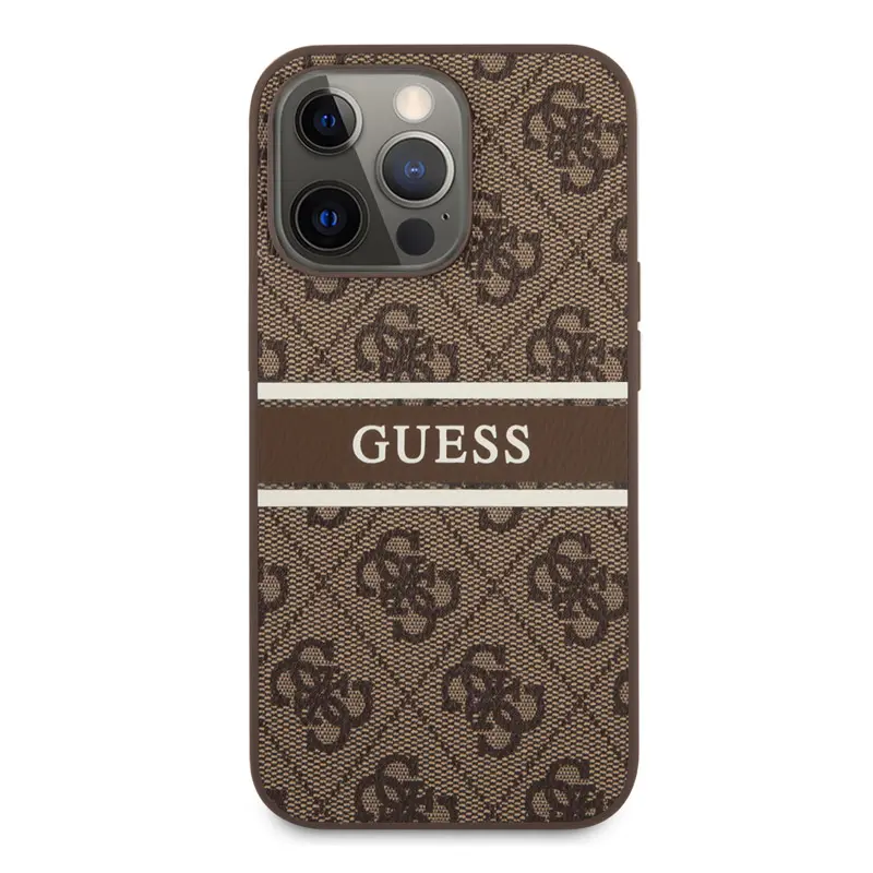 Torbica Guess Stripe za Iphone 13 Pro 6.1 Braon (guhcp13l4gdbr)