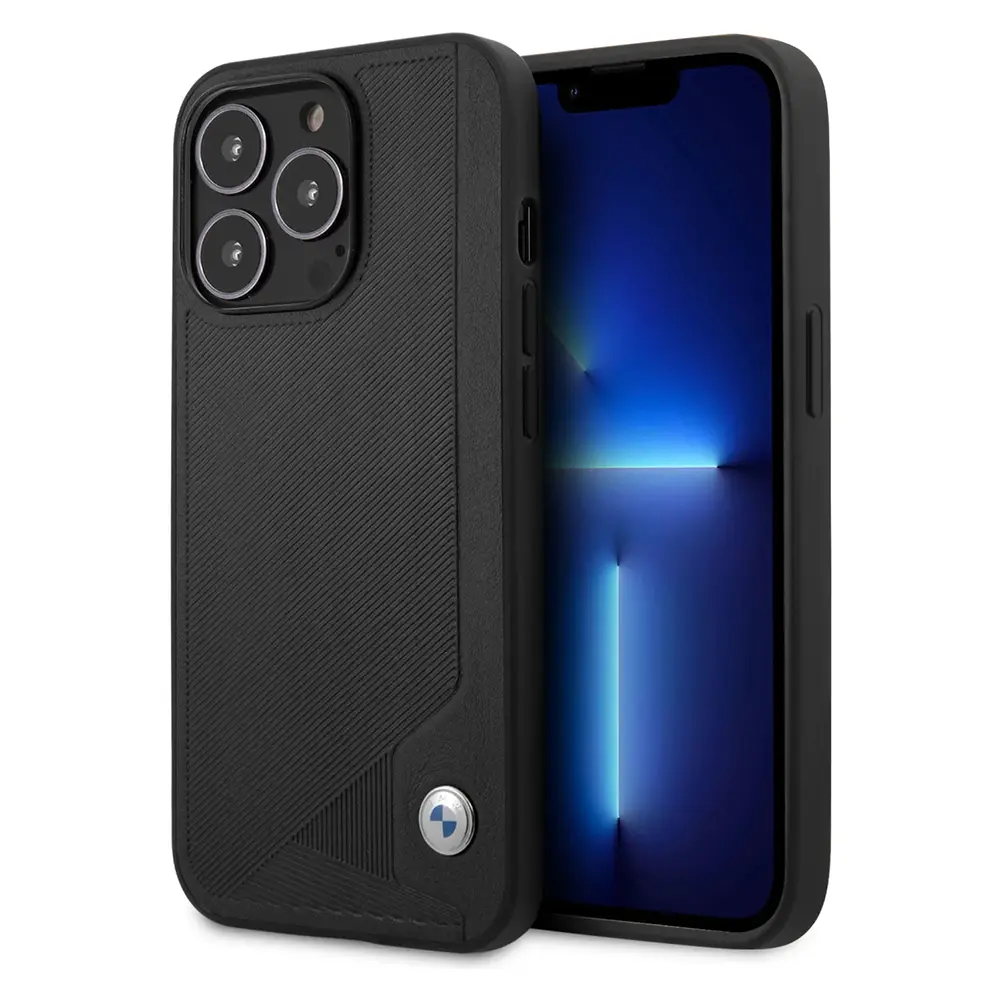 Torbica BMW Hc Leather Deboss za Iphone 13 Pro (6.1) Crna (bmhcp13lrcdpk)