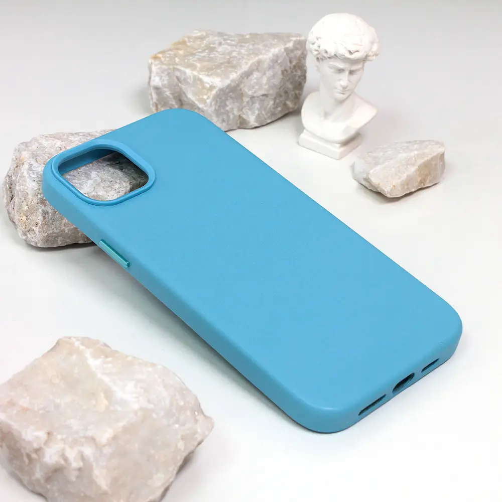 Torbica Beautiful Shine Leather Iphone 14 Plus 6.7 Svetlo Plava