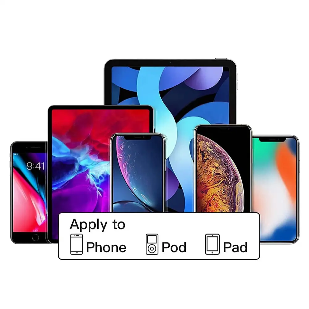 Slusalice sa Adapterom za Punjenje JH 201 za Iphone Lightning Bele