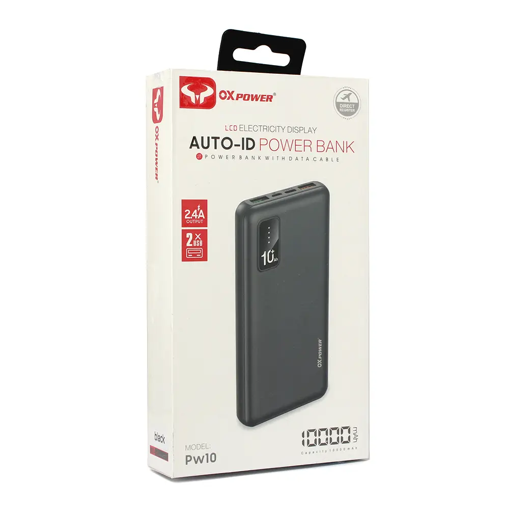 Power Bank Prenosiva Baterija Oxpower PW10 10000 Mah Crna