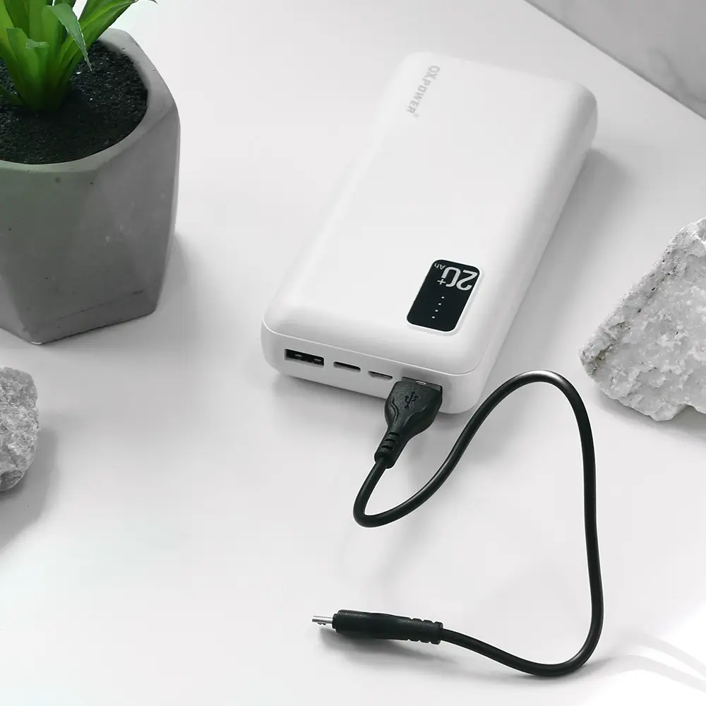 Power Bank Prenosiva Baterija Oxpower PW20 20000 Mah Bela