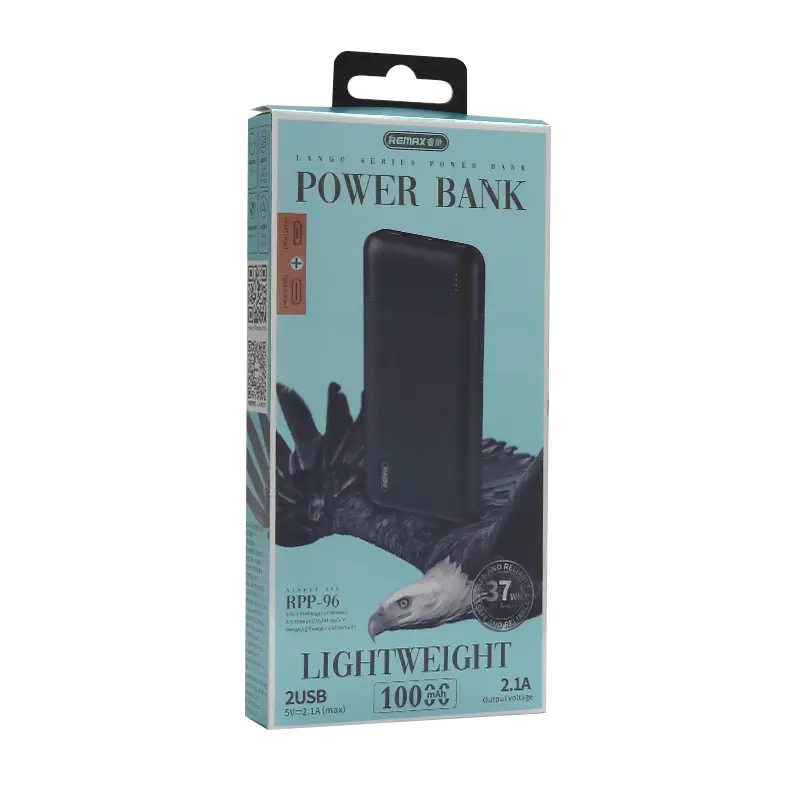 Power Bank Prenosiva Baterija Remax Lango Rpp-96 2USB 10000mah Crna