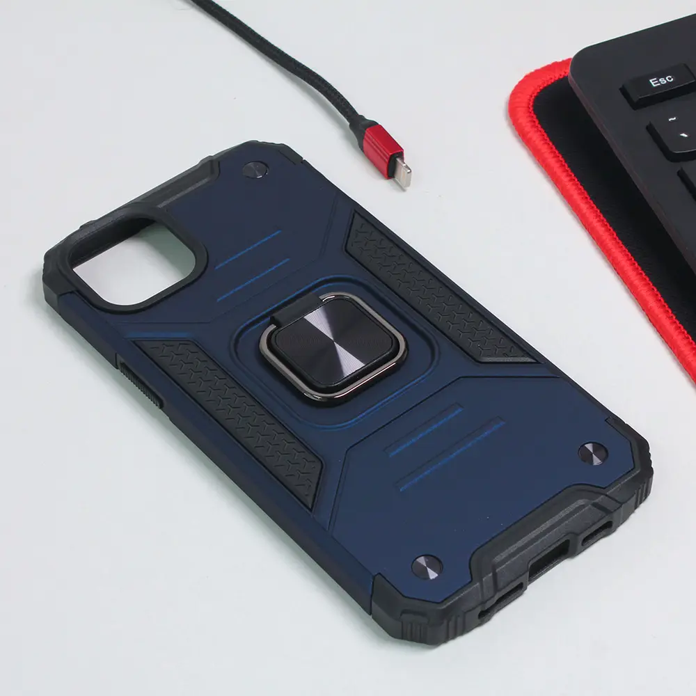 Torbica Hard Border Ring za Iphone 14 Plus 6.7 Plava