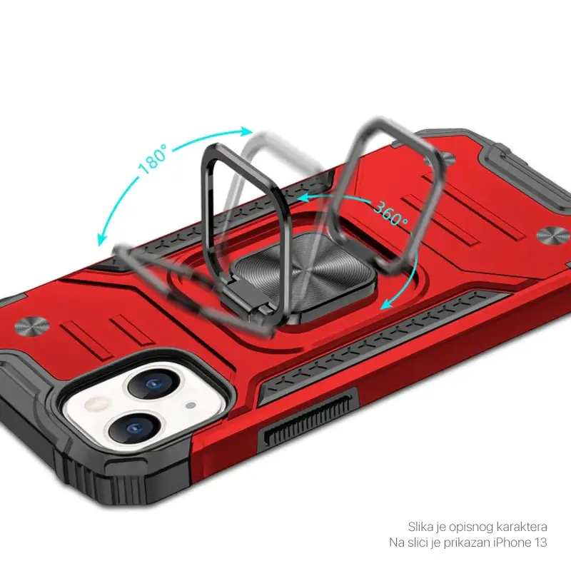 Torbica Hard Border Ring za Iphone 14 Pro 6.1 Crna