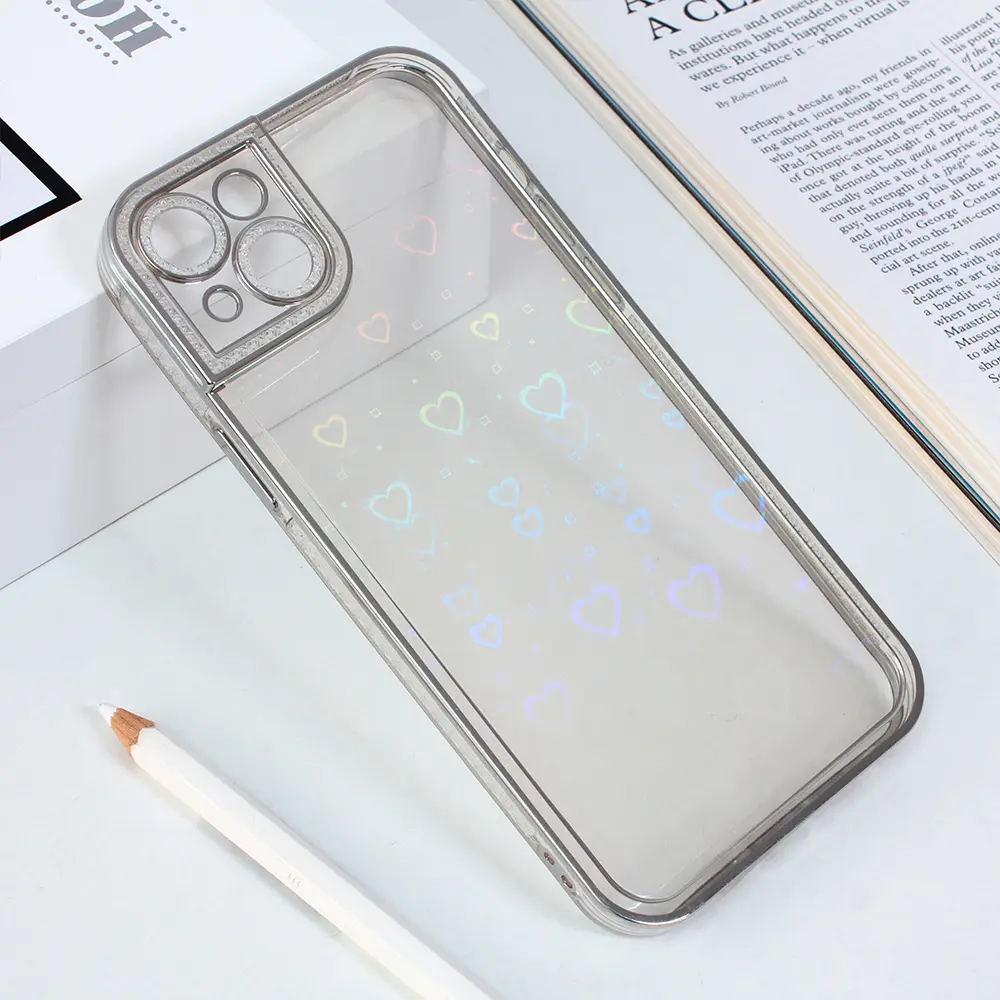 Torbica Heart IMD za Iphone 14 Plus 6.7 Srebrna