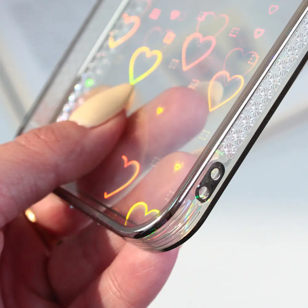 Torbica Heart IMD za Iphone 14 Plus 6.7 Srebrna