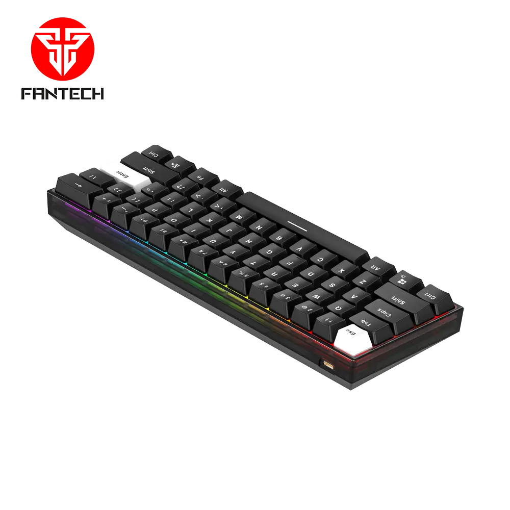 Tastatura Mehanicka Gaming Fantech MK857 RGB Maxfit61 Frost Crna (blue Switch)