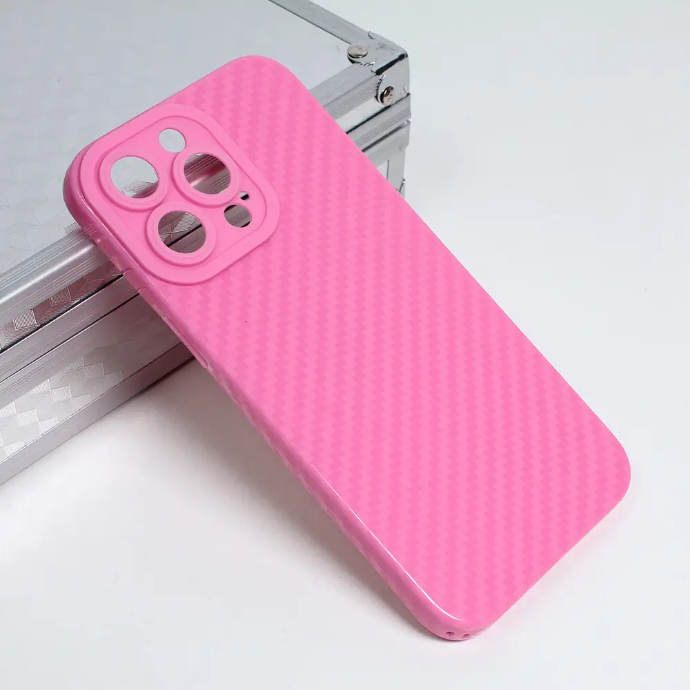 Torbica Silikon Line za Iphone 14 Pro Max 6.7 Roze