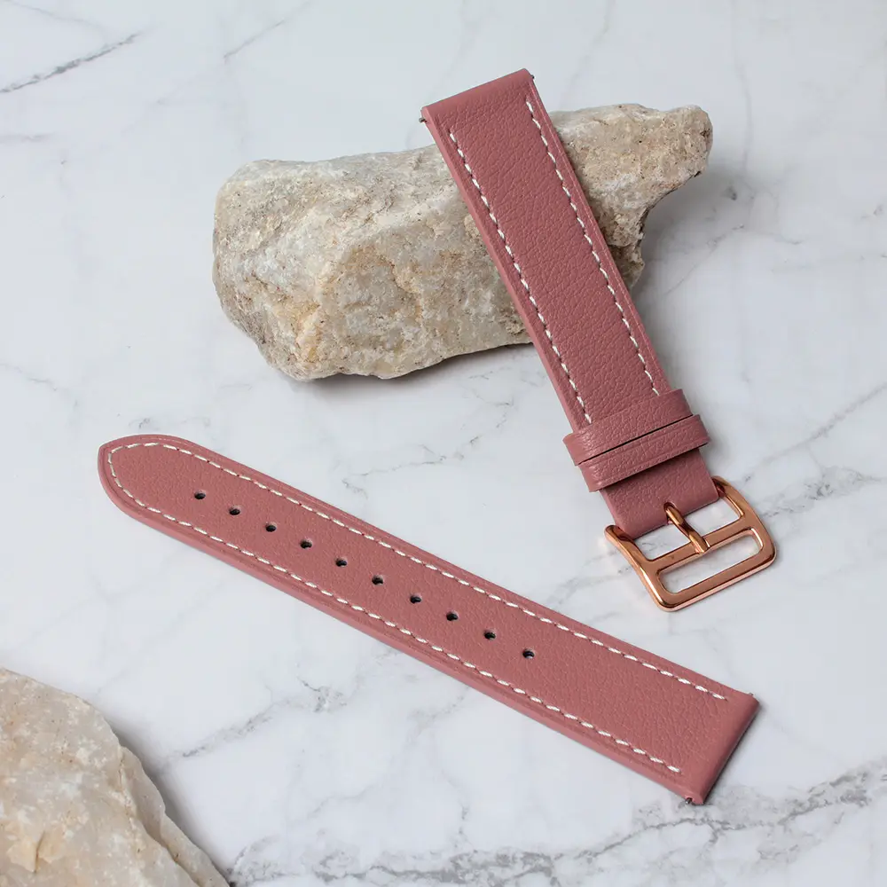 Narukvica Kozna Klasik za Smart Watch Samsung 4, 5 20MM Roze