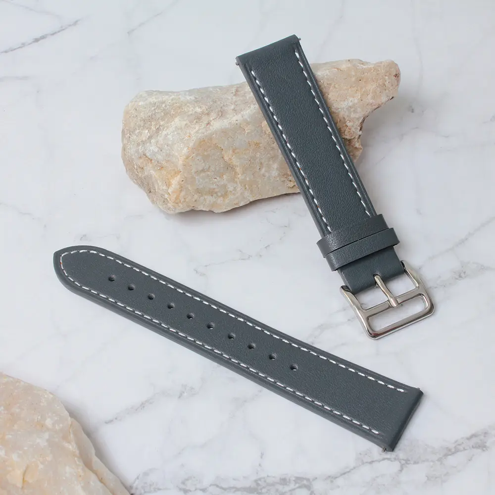 Narukvica Kozna Klasik za Smart Watch Samsung 4, 5 20MM Siva