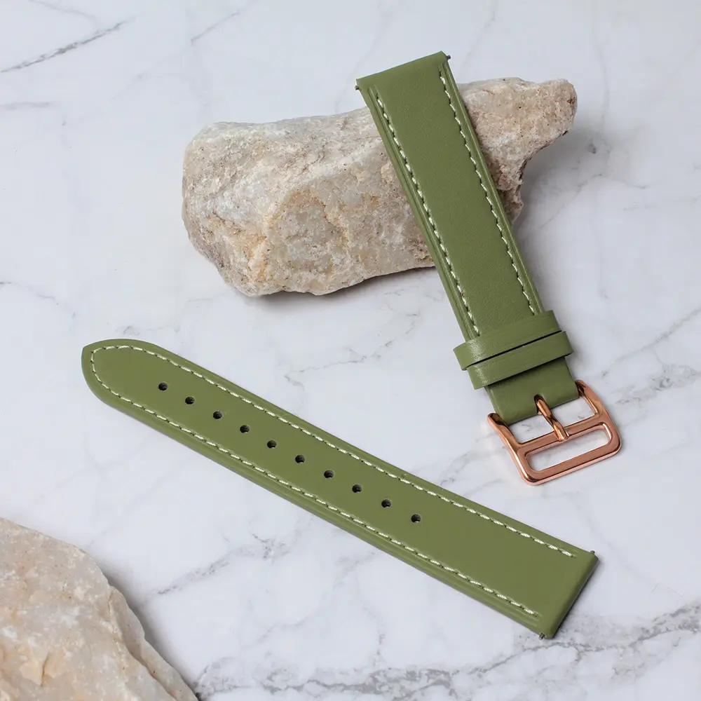 Narukvica Kozna Klasik za Smart Watch Samsung 4, 5 20MM Zelena