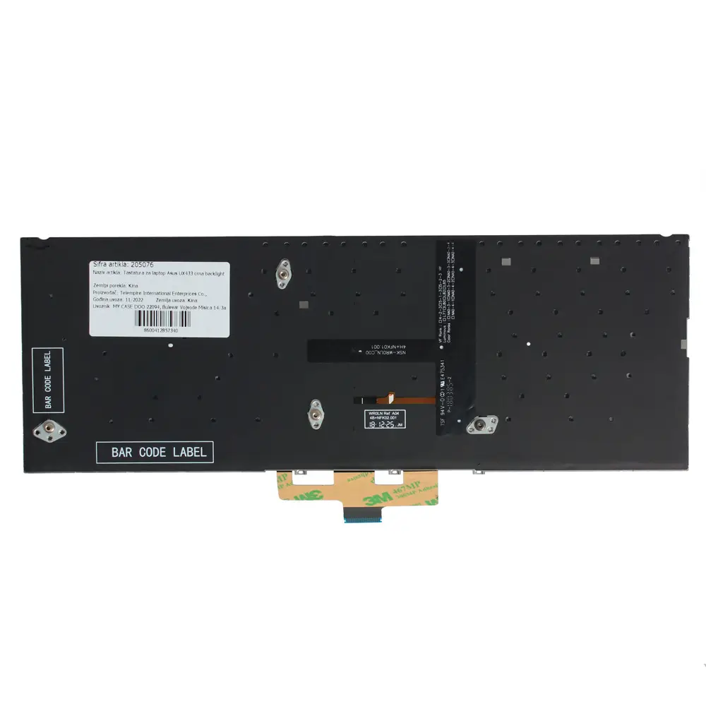 Tastatura za Laptop Asus UX433 Crna Pozadinsko Osvetljenje