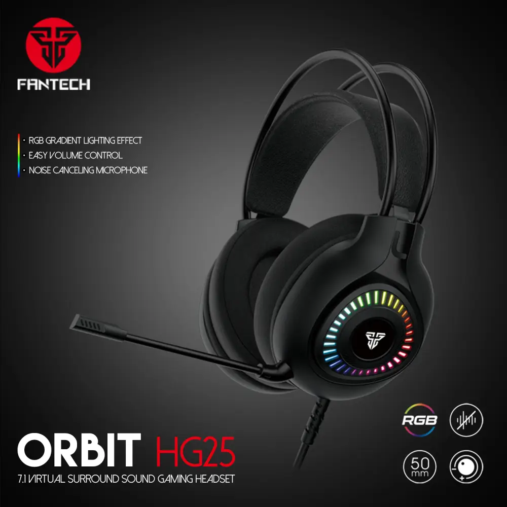 Slusalice Gaming Fantech HG25 Orbit Crne