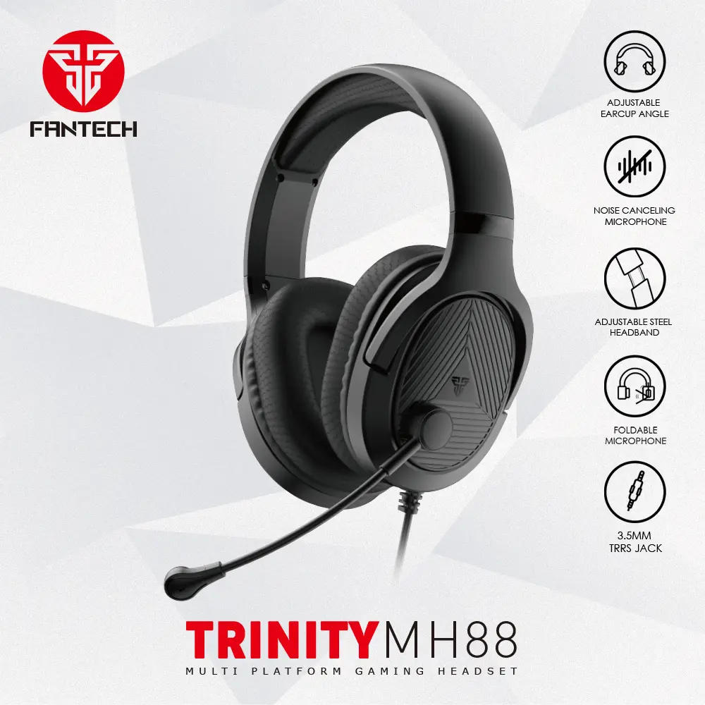 Slusalice Gaming Fantech MH88 Trinity Crne