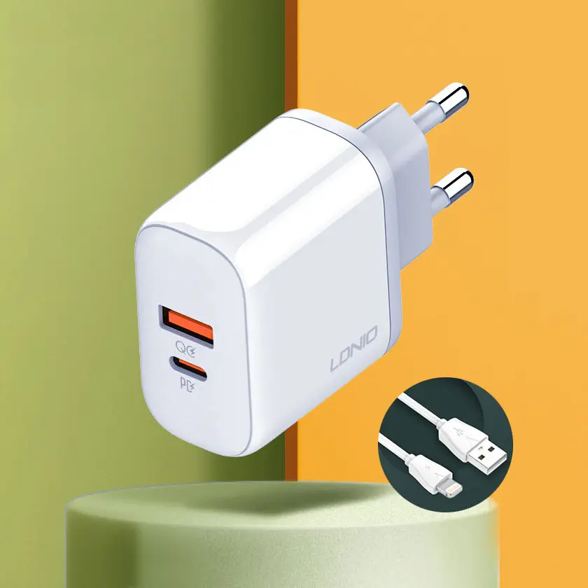 Kucni Punjac Ldnio A2526c Pd, Qc4+, Qc3.0, PPS 45W USB na Lightning