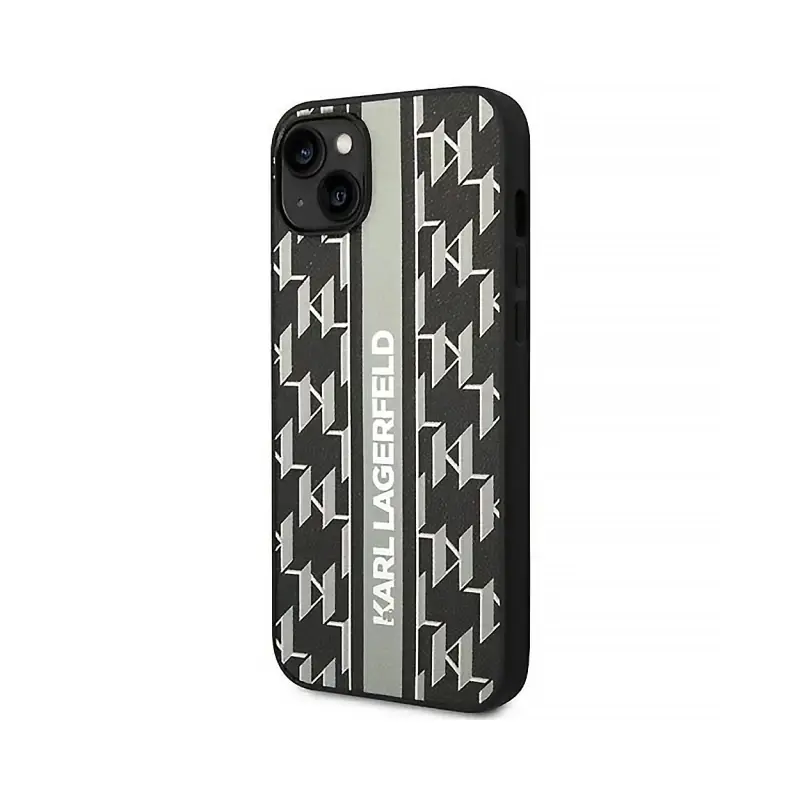 Torbica Karl Lagerfeld Hc Monogram Stripe za Iphone 14 6.1 Siva (klhcp14spgklskg)