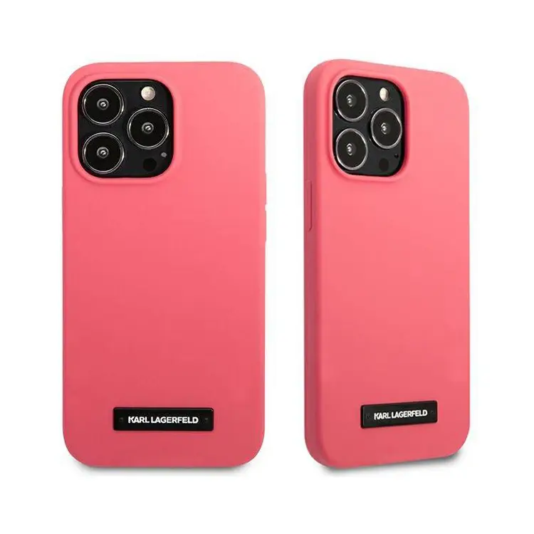 Torbica Karl Lagerfeld Hc Silicone Plaque za Iphone 13 Pro 6.1 Pink (klhcp13lslmp1pi)