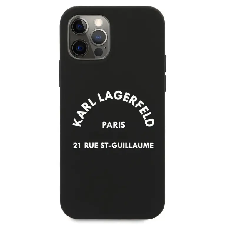 Torbica Karl Lagerfeld Hc Silicone RSG za Iphone 12/12 Pro 6.1 Crna (klhcp12mslsgrbk)