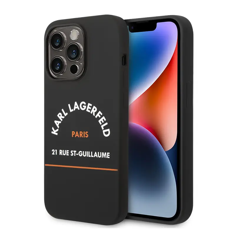 Torbica Karl Lagerfeld Hc Silicone RSG za Iphone 14 Pro 6.1 Crna (klhcp14lsrsghlk)