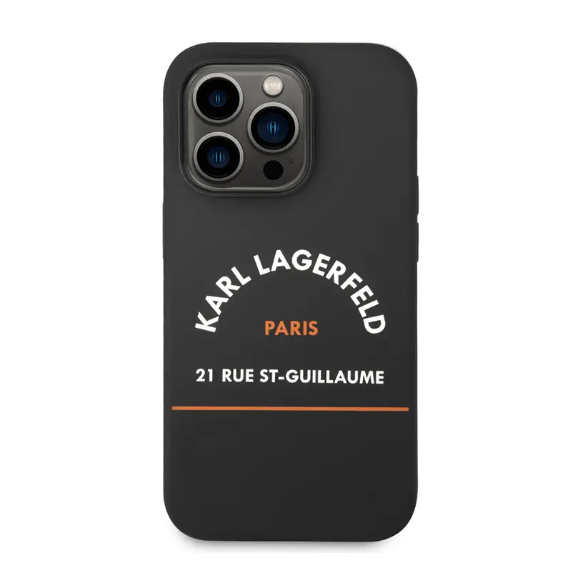 Torbica Karl Lagerfeld Hc Silicone RSG za Iphone 14 Pro 6.1 Crna (klhcp14lsrsghlk)