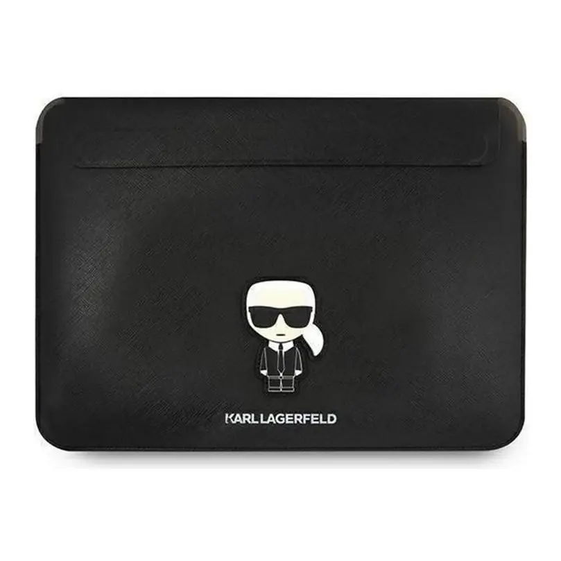 Torba za Laptop Karl Lagerfeld Sleeve Saffiano Ikonik 16." Crna (klcs16pisfbk)