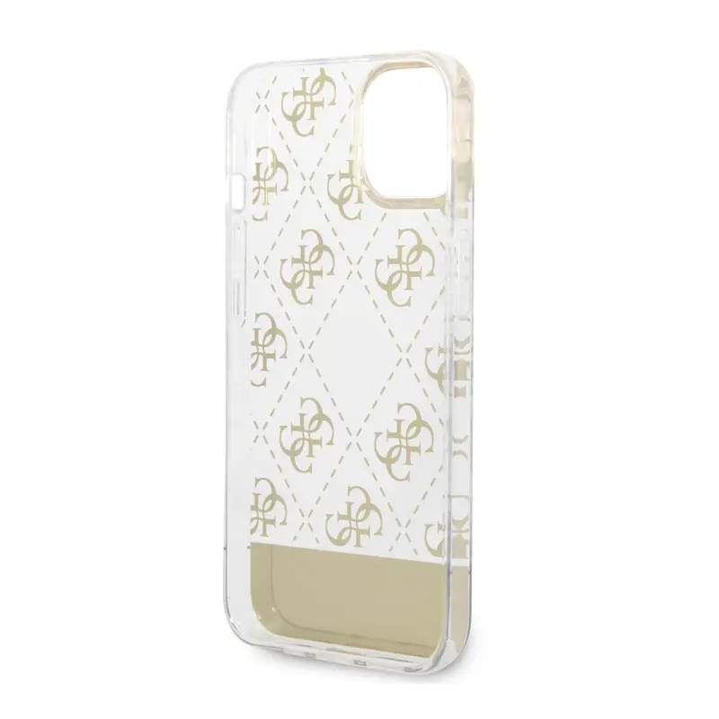 Torbica Guess Hc 4G Electro Script za Iphone 14 6.1 Zlatna (guhcp14shg4mhg)