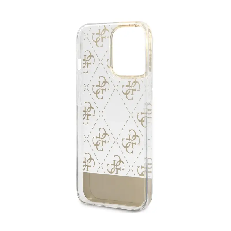 Torbica Guess Hc 4G Electro Script za Iphone 14 Pro 6.1 Zlatna (guhcp14lhg4mhg)