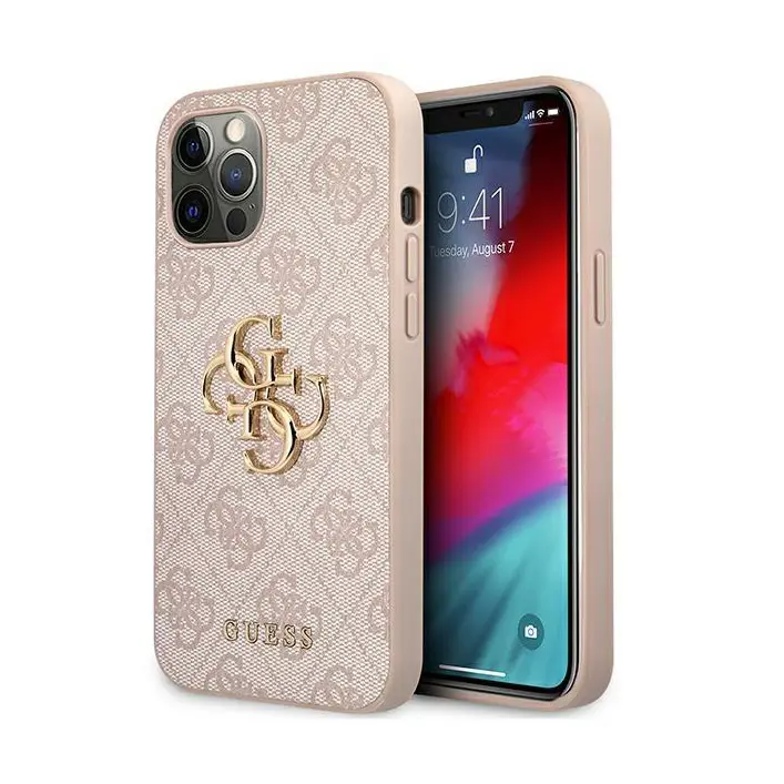 Torbica Guess Hc PC 4G Big Metal Logo za Iphone 12 Pro Max 6.7 Pink (guhcp12l4gmgpi)
