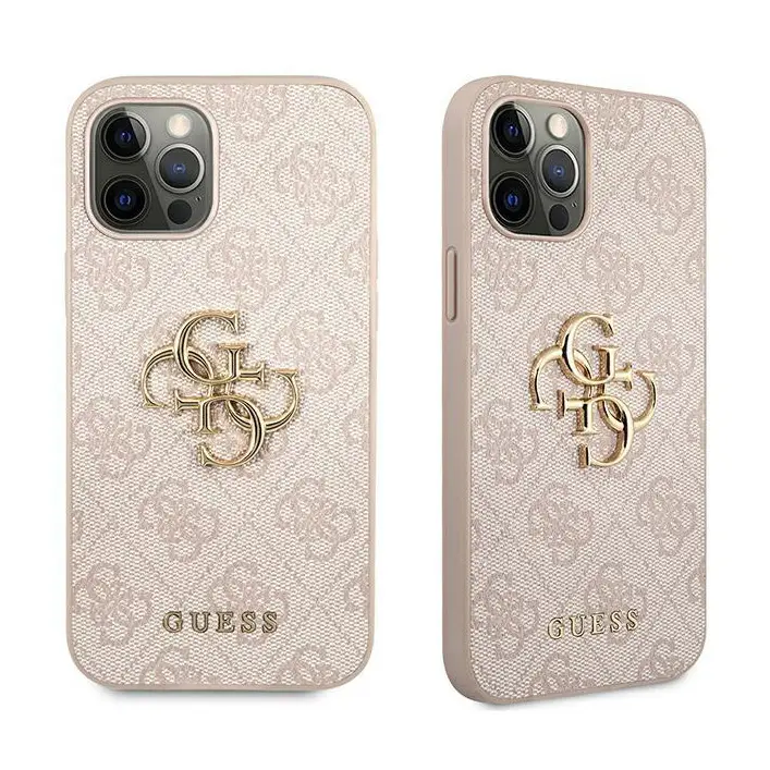 Torbica Guess Hc PC 4G Big Metal Logo za Iphone 12 Pro Max 6.7 Pink (guhcp12l4gmgpi)