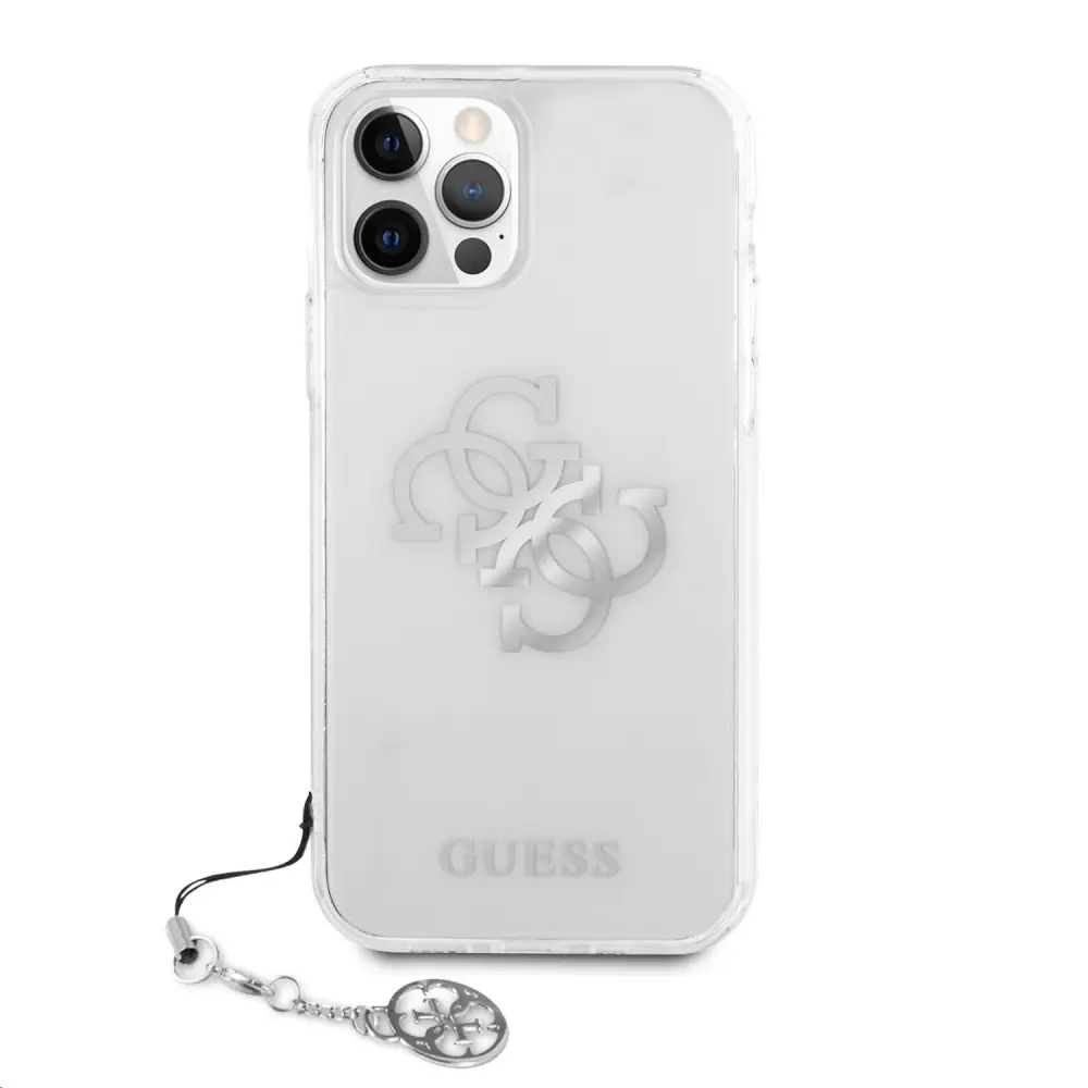 Torbica Guess Hc PC 4G Metal Charm za Iphone 12 Pro Max 6.7 Srebrna (guhcp12lks4gsi)