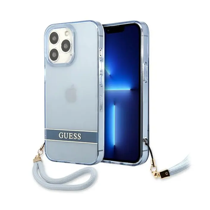 Torbica Guess Hc Pc/tpu Translucent za Iphone 13 Pro 6.1 Plava (guhcp13lhtsgsb)