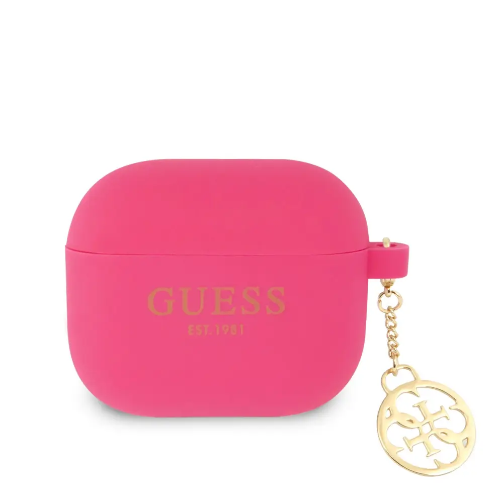 Torbica Guess Silicone za Airpods 3 4G Charm Pink (gua3lsc4ef)