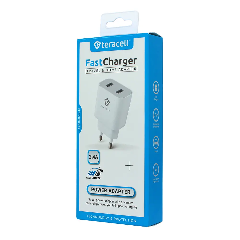 Kucni Punjac Teracell Evolution TC-08 5V 2.4a 12W Beli CE