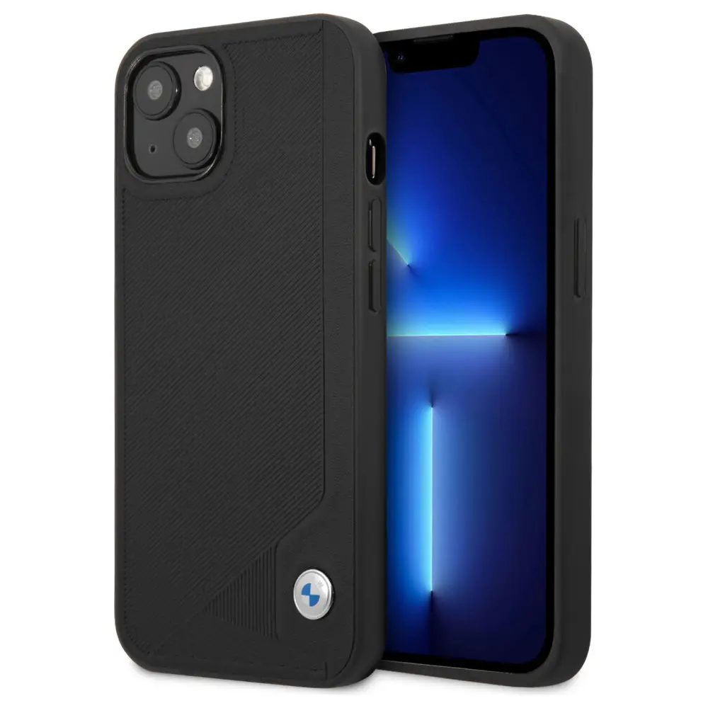 Torbica BMW Hc Leather Deboss za Iphone 13 6.1 Crna (bmhcp13mrcdpk)