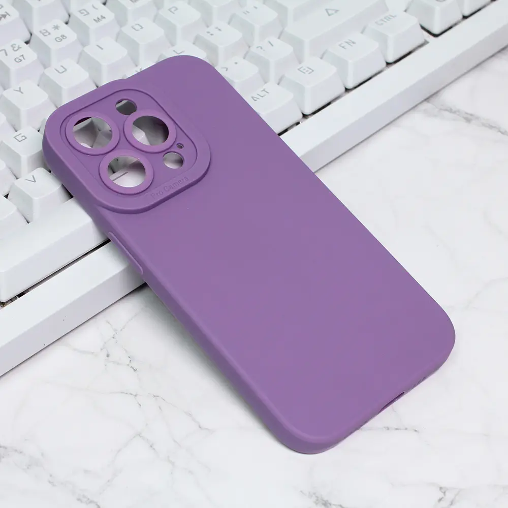 Torbica Silikon Pro Camera za Iphone 14 Pro 6.1 Ljubicasta