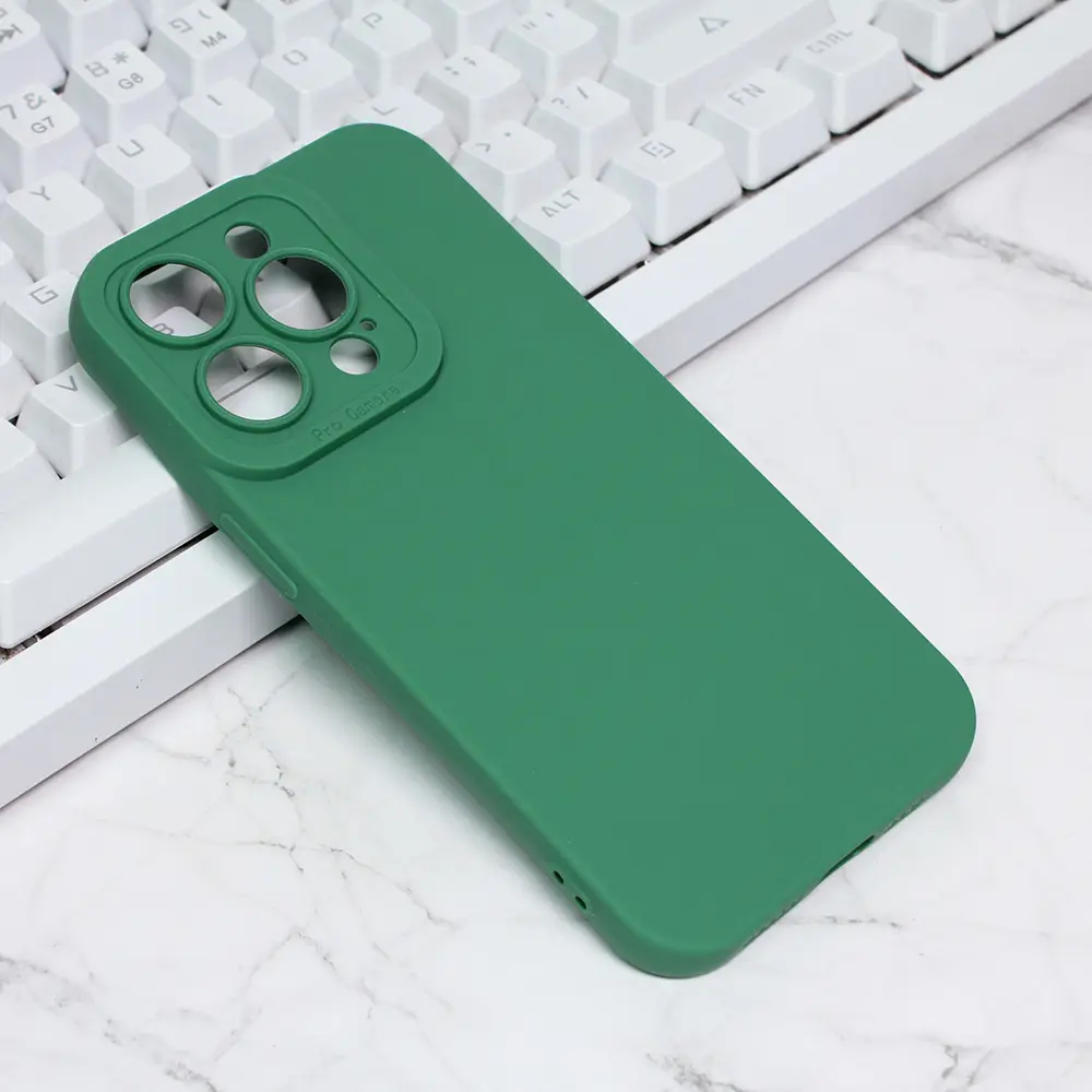 Torbica Silikon Pro Camera za Iphone 14 Pro 6.1 Tamno Zelena